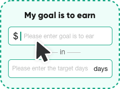 Enter your revenue goal and days